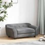 Sofá para perros felpa gris oscuro 72x45x30 cm en Camas para perros | Comprar online en Foru.es
