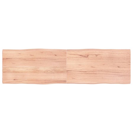 Tablero mesa madera tratada borde natural marrón 180x50x(2-4)cm de vidaXL, Tableros para mesas - Ref: Foro24-363976, Precio: ...