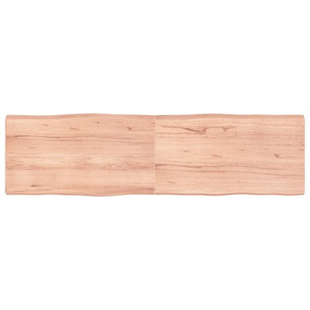 Tablero mesa madera tratada borde natural marrón 180x50x(2-6)cm de vidaXL, Tableros para mesas - Ref: Foro24-363977, Precio: ...
