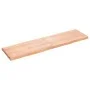 Treated wood table board with natural brown edge, 180x50x(2-6)cm. by vidaXL, Table tops - Ref: Foro24-363977, Price: 71,09 €,...