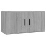Muebles para TV de pared 3 uds gris Sonoma 80x34,5x40 cm en Muebles TV | Comprar online en Foru.es