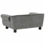 Sofá para perros felpa gris oscuro 72x45x30 cm en Camas para perros | Comprar online en Foru.es