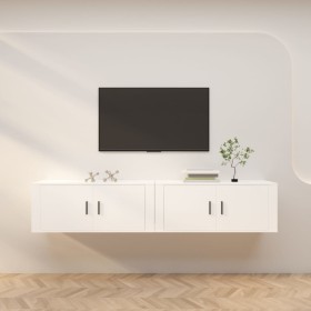 Muebles para TV de pared 2 uds blanco 100x34,5x40 cm en Muebles TV | Comprar online en Foru.es