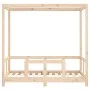 Estructura de cama para niños madera maciza de pino 70x140 cm de vidaXL, Cunas y camas para niños - Ref: Foro24-834510, Preci...
