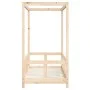 Estructura de cama para niños madera maciza de pino 70x140 cm de vidaXL, Cunas y camas para niños - Ref: Foro24-834510, Preci...
