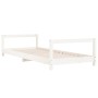 Estructura de cama para niños madera de pino blanco 90x190 cm de vidaXL, Cunas y camas para niños - Ref: Foro24-834403, Preci...