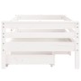 Estructura cama niños con cajones madera pino blanco 70x140 cm de vidaXL, Cunas y camas para niños - Ref: Foro24-834442, Prec...