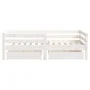 Estructura cama niños con cajones madera pino blanco 70x140 cm de vidaXL, Cunas y camas para niños - Ref: Foro24-834442, Prec...