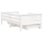 Estructura cama niños con cajones madera pino blanco 70x140 cm de vidaXL, Cunas y camas para niños - Ref: Foro24-834442, Prec...