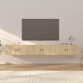 Muebles para TV de pared 3 uds roble Sonoma 100x34,5x40 cm en Muebles TV | Comprar online en Foru.es
