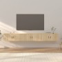 Muebles para TV de pared 3 uds roble Sonoma 100x34,5x40 cm en Muebles TV | Comprar online en Foru.es