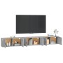 Muebles para TV de pared 3 uds gris hormigón 100x34,5x40 cm en Muebles TV | Comprar online en Foru.es