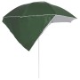 Sombrilla de playa con paredes laterales verde 215 cm en Sombrillas | Comprar online en Foru.es