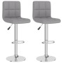 Taburetes de cocina 2 unidades tela gris claro de vidaXL, Taburetes de cocina - Ref: Foro24-334239, Precio: 111,83 €, Descuen...