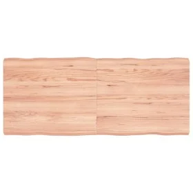 Treated oak wood table top with natural edge 140x60x6 cm by vidaXL, Table tops - Ref: Foro24-363967, Price: 65,62 €, Discount: %