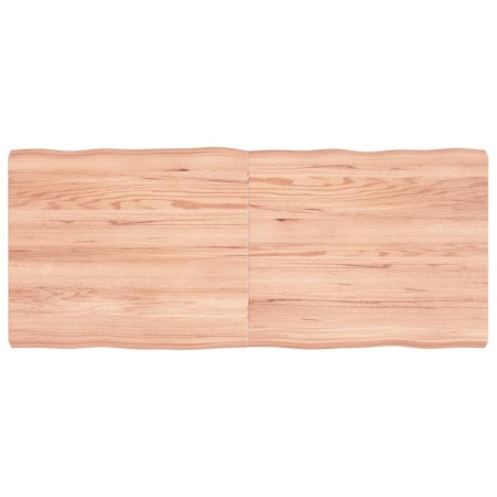 Tablero mesa madera tratada roble borde natural 140x60x6 cm de vidaXL, Tableros para mesas - Ref: Foro24-363967, Precio: 65,6...