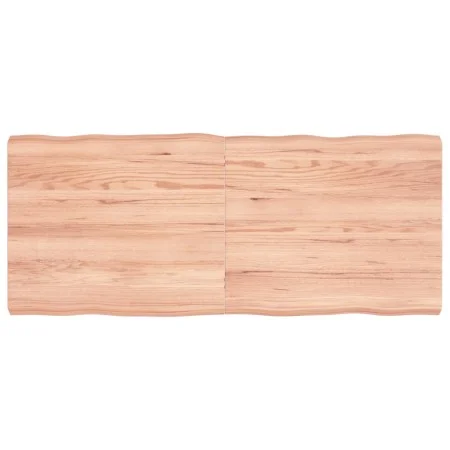 Tablero mesa madera tratada roble borde natural 140x60x6 cm de vidaXL, Tableros para mesas - Ref: Foro24-363967, Precio: 65,6...