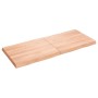 Tablero mesa madera tratada roble borde natural 140x60x6 cm de vidaXL, Tableros para mesas - Ref: Foro24-363967, Precio: 65,6...
