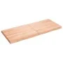 Tablero mesa madera tratada roble borde natural 140x60x6 cm de vidaXL, Tableros para mesas - Ref: Foro24-363967, Precio: 65,6...
