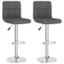 Taburetes de cocina 2 unidades tela gris oscuro de vidaXL, Taburetes de cocina - Ref: Foro24-334240, Precio: 128,59 €, Descue...
