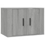 Set de muebles para TV 2 pzas madera contrachapada gris Sonoma en Muebles TV | Comprar online en Foru.es