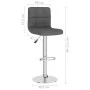 Taburetes de cocina 2 unidades tela gris oscuro de vidaXL, Taburetes de cocina - Ref: Foro24-334240, Precio: 128,59 €, Descue...