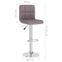 Taburetes de cocina 2 unidades tela gris taupe de vidaXL, Taburetes de cocina - Ref: Foro24-334248, Precio: 138,09 €, Descuen...