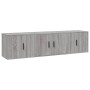 Set de muebles para TV 3 pzas madera contrachapada gris Sonoma en Muebles TV | Comprar online en Foru.es