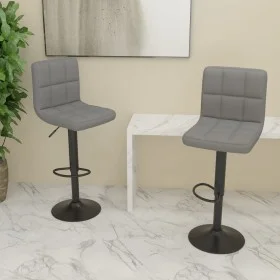 Kitchen stools, 2 units, light gray fabric. by vidaXL, Kitchen stools - Ref: Foro24-334282, Price: 110,19 €, Discount: %