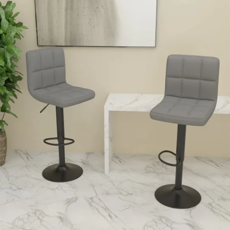 Kitchen stools, 2 units, light gray fabric. by vidaXL, Kitchen stools - Ref: Foro24-334282, Price: 110,19 €, Discount: %