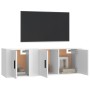 Set de muebles de TV 2 piezas madera contrachapada blanco en Muebles TV | Comprar online en Foru.es