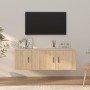 Set de muebles para TV 2 pzas madera contrachapada roble sonoma en Muebles TV | Comprar online en Foru.es
