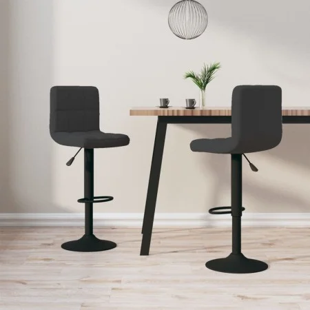 Kitchen stools 2 units black velvet by vidaXL, Kitchen stools - Ref: Foro24-334302, Price: 117,18 €, Discount: %
