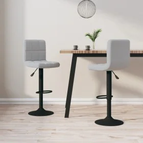 Küchenhocker 2 Einheiten hellgrauer Samt von vidaXL, Küchenhocker - Ref: Foro24-334305, Preis: 109,90 €, Rabatt: %