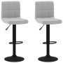 Taburetes de cocina 2 unidades terciopelo gris claro de vidaXL, Taburetes de cocina - Ref: Foro24-334305, Precio: 111,32 €, D...
