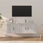 Set de muebles para TV 2 pzas madera contrachapada gris Sonoma en Muebles TV | Comprar online en Foru.es