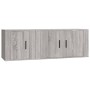 Set de muebles para TV 2 pzas madera contrachapada gris Sonoma en Muebles TV | Comprar online en Foru.es