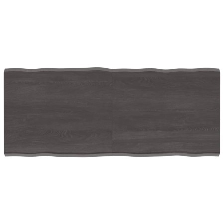 Tablero mesa madera tratada borde vivo marrón 120x50x(2-4) cm de vidaXL, Tableros para mesas - Ref: Foro24-364024, Precio: 58...
