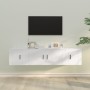 Set de muebles de TV 3 piezas madera contrachapada blanco en Muebles TV | Comprar online en Foru.es
