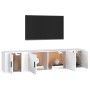Set de muebles de TV 3 piezas madera contrachapada blanco en Muebles TV | Comprar online en Foru.es