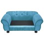 Sofá para perros felpa turquesa 72x45x30 cm en Camas para perros | Comprar online en Foru.es