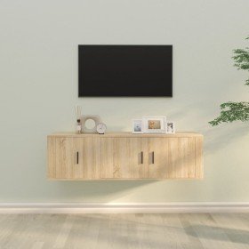 Set de muebles para TV 2 pzas madera contrachapada roble sonoma en Muebles TV | Comprar online en Foru.es