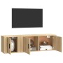 Set de muebles para TV 2 pzas madera contrachapada roble sonoma en Muebles TV | Comprar online en Foru.es