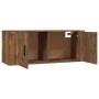 Set de muebles de TV 2 pzas madera contrachapada roble ahumado en Muebles TV | Comprar online en Foru.es