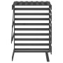 Extensión para cobertizo de cubos de basura madera de pino gris de vidaXL, Soportes para contenedores de residuos - Ref: Foro...