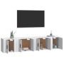 Set de muebles para TV 4 piezas madera contrachapada blanco en Muebles TV | Comprar online en Foru.es