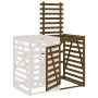 Extensión para cobertizo de cubo basura madera pino marrón miel de vidaXL, Soportes para contenedores de residuos - Ref: Foro...