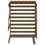 Extensión para cobertizo de cubo basura madera pino marrón miel de vidaXL, Soportes para contenedores de residuos - Ref: Foro...