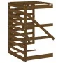Extensión para cobertizo de cubo basura madera pino marrón miel de vidaXL, Soportes para contenedores de residuos - Ref: Foro...