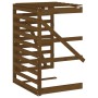 Extensión para cobertizo de cubo basura madera pino marrón miel de vidaXL, Soportes para contenedores de residuos - Ref: Foro...